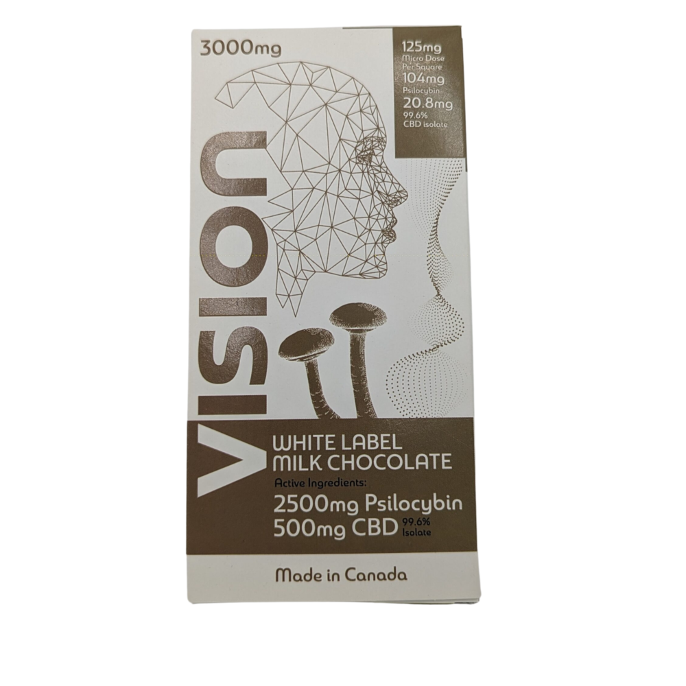 Vision Psilocybin Chocolate Bar 2500mg/500mg CBD