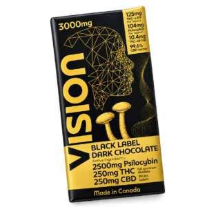 Vision Psilocybin Chocolate Bar 2500mg/500mg CBD/500mg THC